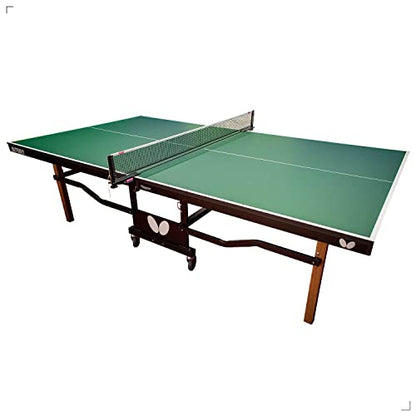 Butterfly Nippon 22 Ping Pong Table | Indoor Rollaway Table Tennis Table | Built Like A Tank | for Clubs, Home Game Rooms, Institutions | Professional Ping Pong Net Included | Playback Option
