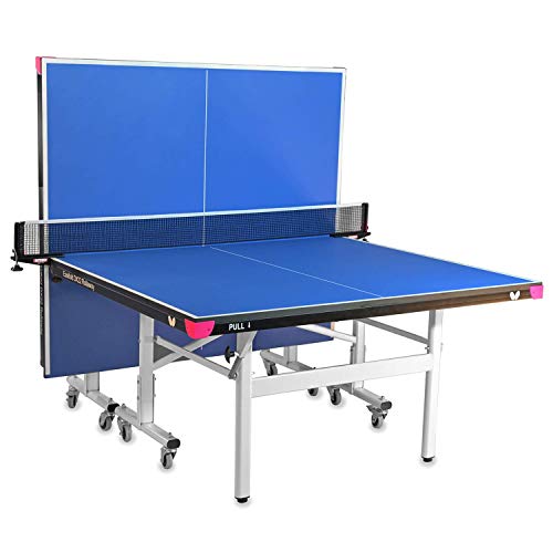 Butterfly Easifold DX 22 Table Tennis Table - 3 Year Warranty Ping Pong Table - 10 Minute Quick Assembly - Folding with Wheels - Compact Storage Ping Pong Table - color: 22mm Blue