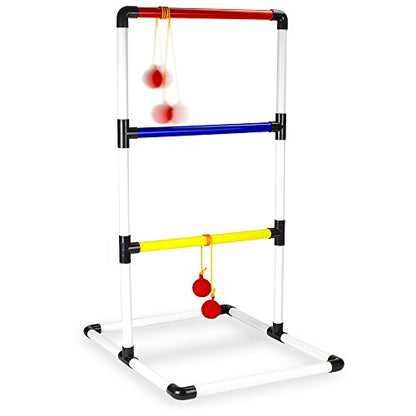 Deluxe Ladder Ball Golf Game Set - Includes Carrying Case & Ground Anchors!
