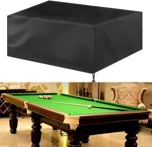 Pool Table Cover Hard Top,7 8 9 Ft 420D Oxford Cloth Billiard Table Covers Heavy Duty Waterproof Fitted Pool Table Cover Fabric Durable Uv Protection Dust Storage Cover,Black-7ft:89x46x32in - color: Black, size: 7ft:89x46x32in
