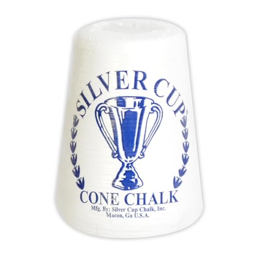 Hathaway Silver Cup Cone Talc Chalk, White