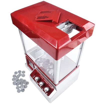 Etna Electronic Mini Claw Machine for Kids, Mini Candy Prize Dispenser Arcade Game with Sound, 30 Tokens, 10" x 7.90" x 13.5"