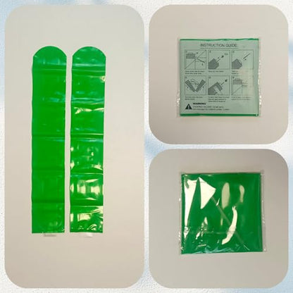 48pcs Round Head Boom Sticks Thunder Sticks Cheering Sticks Team Spirit Plastic Cheerleading Spirit Stick Clapper Inflatable Noise Maker Sports Supply (Green) - color: Green