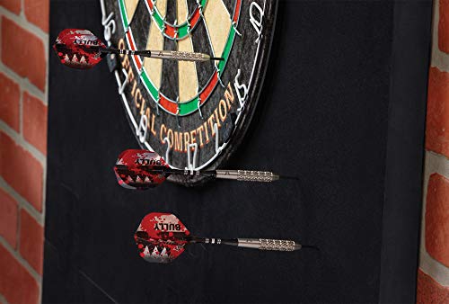 Viper Defender III Backboard & Sisal/Bristle Steel Tip Dartboard Bundle - style: Premium
