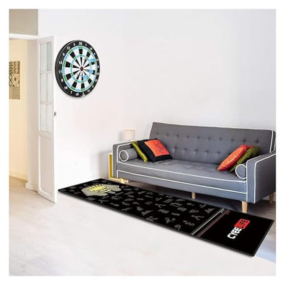 Dart Mat，Non-Slip Dart Carpet， Dart Mat with Throw Lines Rubber Dart Carpet Non-Slip Dart Floor Mat Thickness Flooring Protector