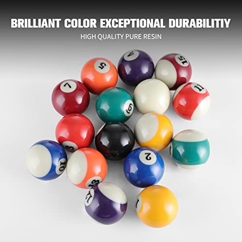 HMQQ Billiards Ball (1 1/2" Children Pool Ball with Complete 16 Ball Set, one Box)