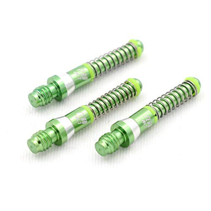 CUESOUL TERO AK7 Aluminum Dart Shafts 25.2mm Built-in Spring Telescopic for Steel Tip Darts and Soft Tip Darts - color: Green