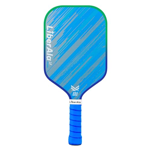 Pickleball Paddles & Set of 2, USAPA Approved Carbon Fiber Pickle Ball Paddle, PP Honeycomb Core, Lightweight & Comfort Grip for Beginners, Pros, Men, Women, Adults, Kids - color: 1 Blue