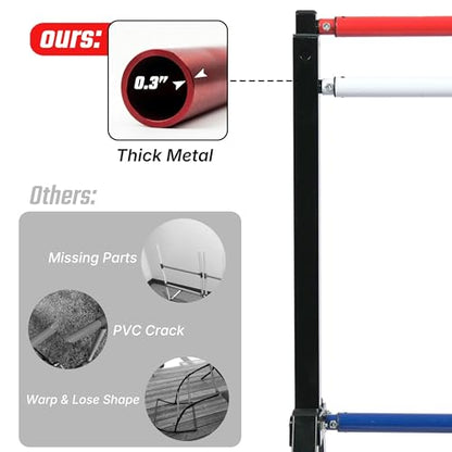 Steel Ladder Ball Game Set with 6 Bolas Assembly-Free Ladder Toss Includes Scorekeeper and Carry Case Yard Outdoor Games for Adults & Family