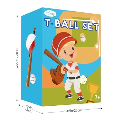 Liberry Toys for 2 3 4 Year Old Boys Girls Christmas Birthday Gift, Toddler Bowling Set and Kids T-Ball Set