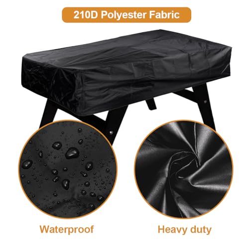 Foosball Table Cover - Heavy Duty Waterproof Billiard Soccer Protector Game Accessories, Fit for 56" Foosball Table