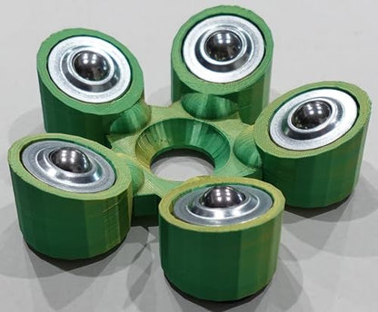 Bowling Ball Spinner - color: Green and Yellow