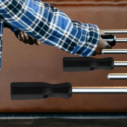 Abaodam Foosball Table Replacement Parts Brown Wooden Foosball Table Parts Table Replacements Table Football - color: Black