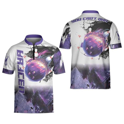Personalized Custom Jersey for Men, Uniform Shirt for Bowling Team Gift - color: D2
