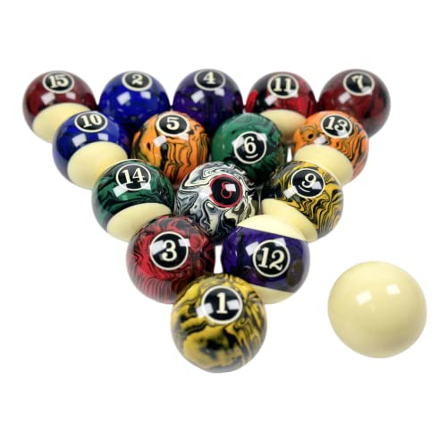Billiard Balls Set 16 Pool Table Balls Resin Ball 2-1/4"(Several Style Available)