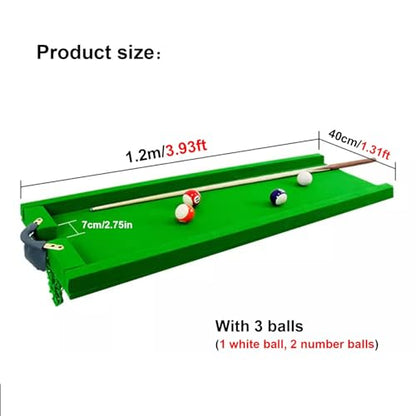 Portable Billiard Table, Light Billiard Training Table with Leveling Device, for Living Room, Game Room, Garage - size: 1.2m