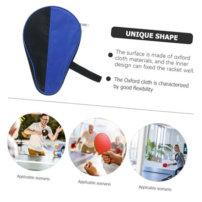 Happyyami Portable Table Tennis Paddle Cover Bag Durable Storage Case for Paddle Balls Compact Organizer for Players Use