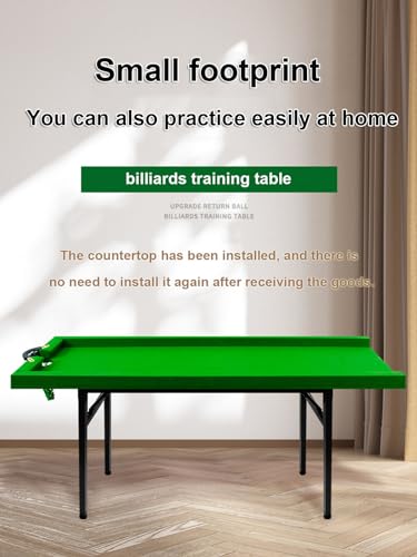 Portable Billiard Table, Light Billiard Training Table with Leveling Device, for Living Room, Game Room, Garage - size: 1.2m