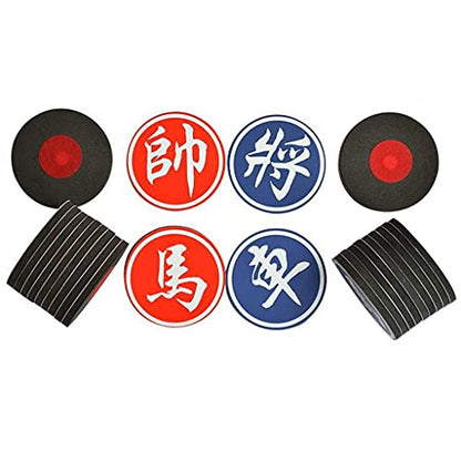 Giant Chess Set Outdoor Games for Family Lawn Games,Round Shape Magnetic Chess Pieces Only & Cloth Chess Board Portable