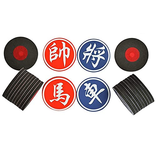 Giant Chess Set Outdoor Games for Family Lawn Games,Round Shape Magnetic Chess Pieces Only & Cloth Chess Board Portable