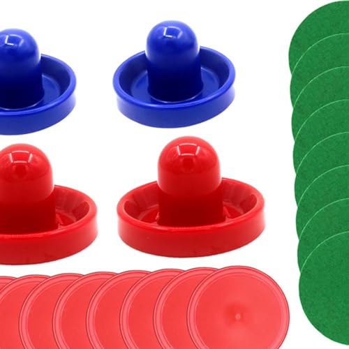 kowaku Mini Air Hockey Pushers and Air Hockey Pucks Set Air Hockey Paddles Goal Handles Paddles for Air Hockey Table Equipment Kids