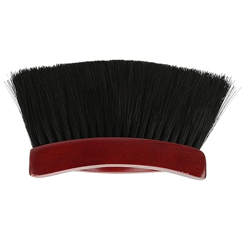 Pool Table Brush with Soft PVC, Billiard Table Cleaning Brush, Arc Shaped Rail Corner Cleaner with Ergonomic Pine Wood Handle for Felt Cloth Maintenance