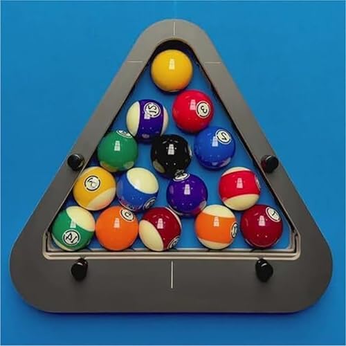 Heavy Duty Solid Wood Triangle & Diamond Racks, Gap-Free Precision for 8-Ball & 9-Ball Perfect Breaks, Essential Billiards Accessories. - color: 9-ball