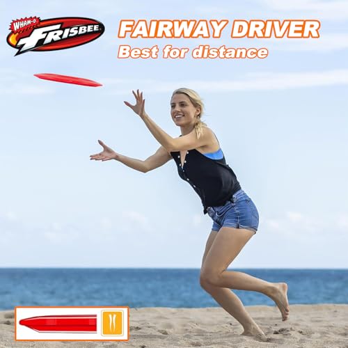 Wham-O Frisbee Disc Golf Set Includes Driver, Mid-Range & Putter, PDGA Approved Golf Disc Toss Game Set 3 Pack Outdoor Disc Game for Recreation Play Backyard Beach Park Tailgates