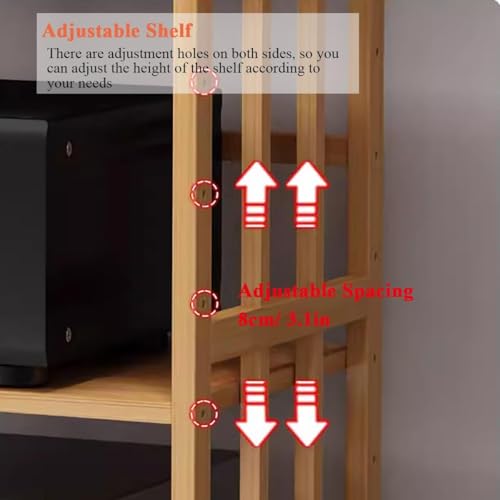 Media Storage Cabinet for Audio Video Equipment - Organize Living Room Gaming Setup with Resistent Shelving Unit - size: W-55cm