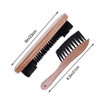 GANAZONO Billiard Accessories Pool Table Brush Set Snooker Cleaner Rail Brush Soft Bristles Wood Handle Dust Removal Tool