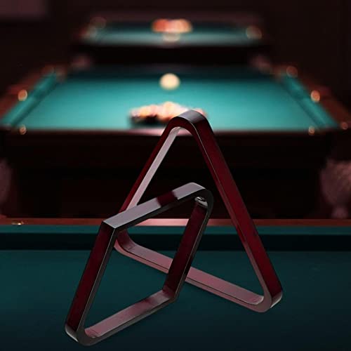 2Pcs Durable Billiard Ball Rack Set, Eight Ball Triangle Rack, Diamond,Ball Holder for Standard 2-1/4" Balls Accessories Supplies-Red - color: Red