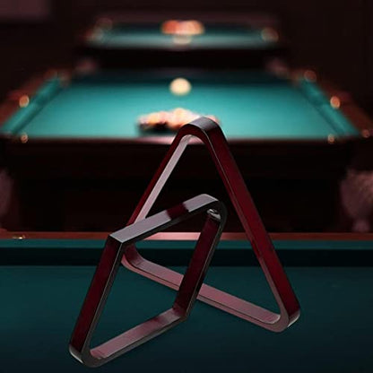 2Pcs Durable Billiard Ball Rack Set, Eight Ball Triangle Rack, Diamond,Ball Holder for Standard 2-1/4" Balls Accessories Supplies - color: Red