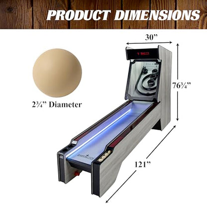 Barrington Roll and Score Multiple Styles Roll & Score Classic Arcade Game Collection, Durable & Stylish Designs with Game Balls, Perfect for Family Game Rooms - style: 10 Ft Premium