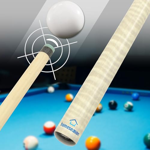 HomeSeason Jump Break Stick Canadian Maple Cue Stick, 10.5oz 42-Inches Pool Cue Suitable for Children, 13.5mm Tip, Quick Release Joint - color: HS-T01-A