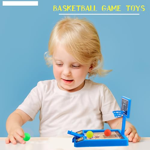 12 Pack Mini Basketball Game Toys - Tabletop Basketball Shooting Game for Kids - Goodie Bag Stuffers, Party Favors, Birthday Gifts, 2 Colors
