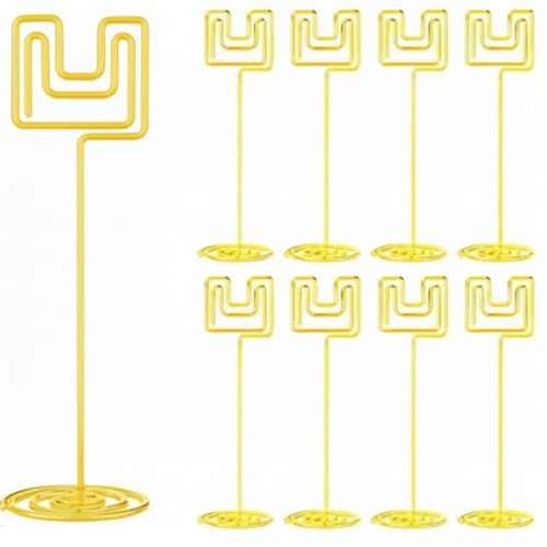 Gersoniel 12 Pcs Football Centerpieces for Table Football Goal Post Decoration 8.66 Inch Picture Holder Party Table Number Holders Picture Display Stands for Sports Themed Birthday Party Supplies