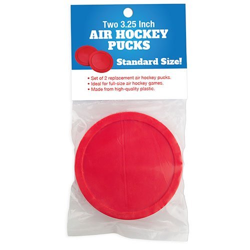 Brybelly Large Size Air Hockey Replacement Pucks - Set of Two 3 Inch Pucks