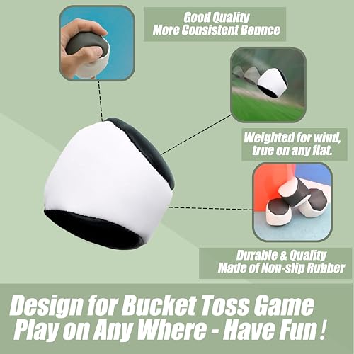 Bucket Toss Replacement Balls 3 Pack for Outdoor Yard Game - style: Toss balls