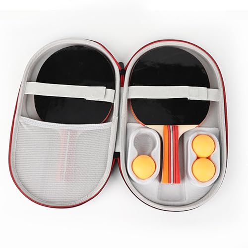 kowaku Table Tennis Racket Case Table Tennis Protector Portable Carrying Case Ping Pong Paddle Bag for Gym Indoor Travel