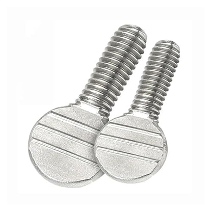 Flat-head screw Hand Twisted Table Tennis Racket Screw Thumb Wave Plate Flattened Bolt M4m5m6m8m10(10pcs M4X16) - size: 10pcs M4X16