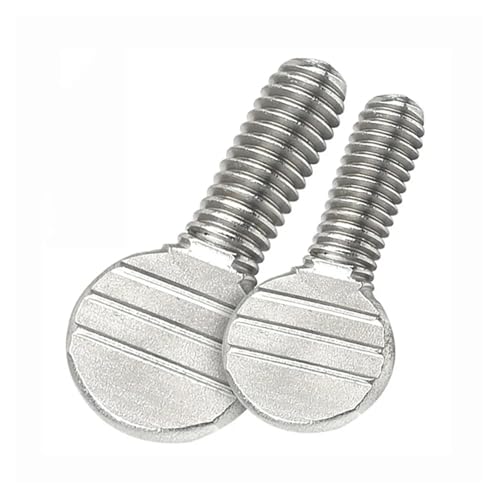 Flat-head screw Hand Twisted Table Tennis Racket Screw Thumb Wave Plate Flattened Bolt M4m5m6m8m10(10pcs M4X16) - size: 10pcs M4X16