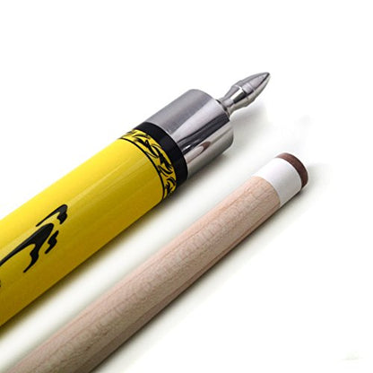 CUESOUL SOOCOO Series 58" 19oz Maple Pool Cue - color: Yellow, size: 12.75mm
