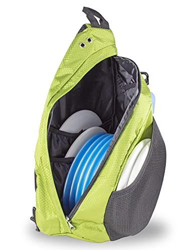 Disc Golf Backpack Slinger Bag | 6-12 Discs | Multiple Colors - color: Green