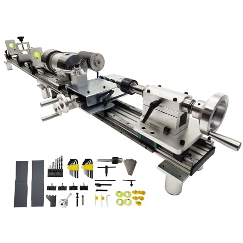 Professional Pool Cue Lathe Machine Billiard Cue Repair Machine Multi-Functional Cue Tip Repair Kit for Pool Stick Double Track Chuck 450W 110V