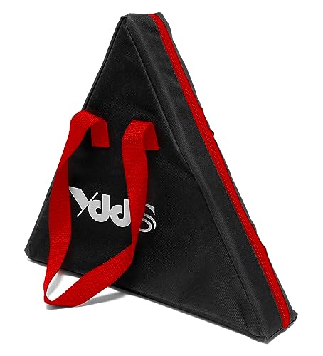 Shuffleboard Bowling Pin Set with 10 Pcs Premium Hardwood Bowling Pins Durabel Triangular Pinsetter Resin Bowling Ball and Carrying Bag, Fun for Shuffleboard Games - color: Retro-Red