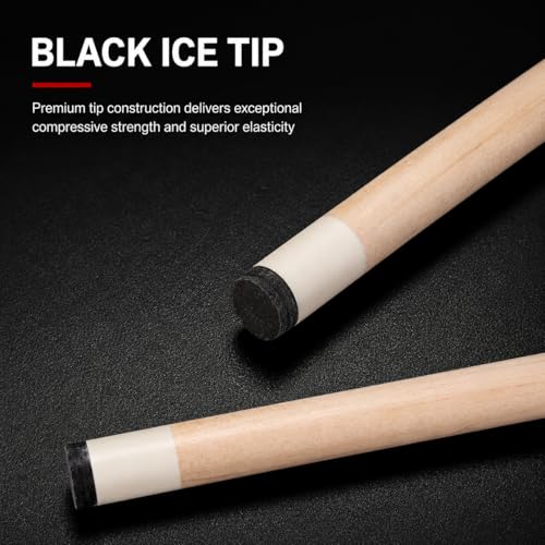 58" Pool Cue Stick Set, 2-Piece Birch Wood Billiard Cues with 13mm Leather Tips, 20oz House Cue Sticks for Home Pool Tables, Bars & Casual Play - size: 58" Set of 6