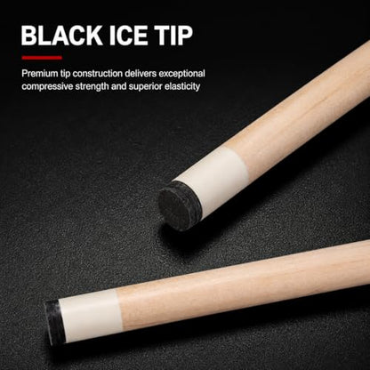 58" Pool Cue Stick Set, 2-Piece Birch Wood Billiard Cues with 13mm Leather Tips, 20oz House Cue Sticks for Home Pool Tables, Bars & Casual Play - size: 58" Set of 4