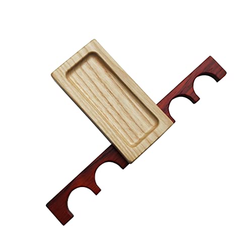 Portable Cue Stick Holder with 4 Holes - color: Natural