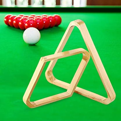 2Pcs Durable Billiard Ball Rack Set, Eight Ball Triangle Rack, Diamond,Ball Holder for Standard 2-1/4" Balls Accessories Supplies-Brown - color: Brown