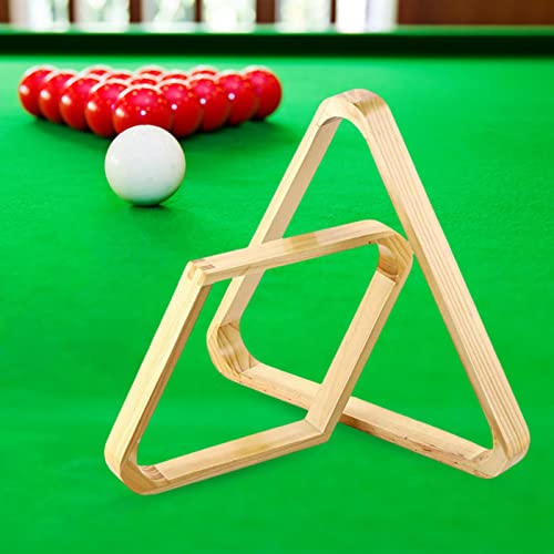 2Pcs Billiard Ball Rack Set, Eight Ball Triangle Rack, Diamond,Ball Racks for Table-Brown - color: Brown